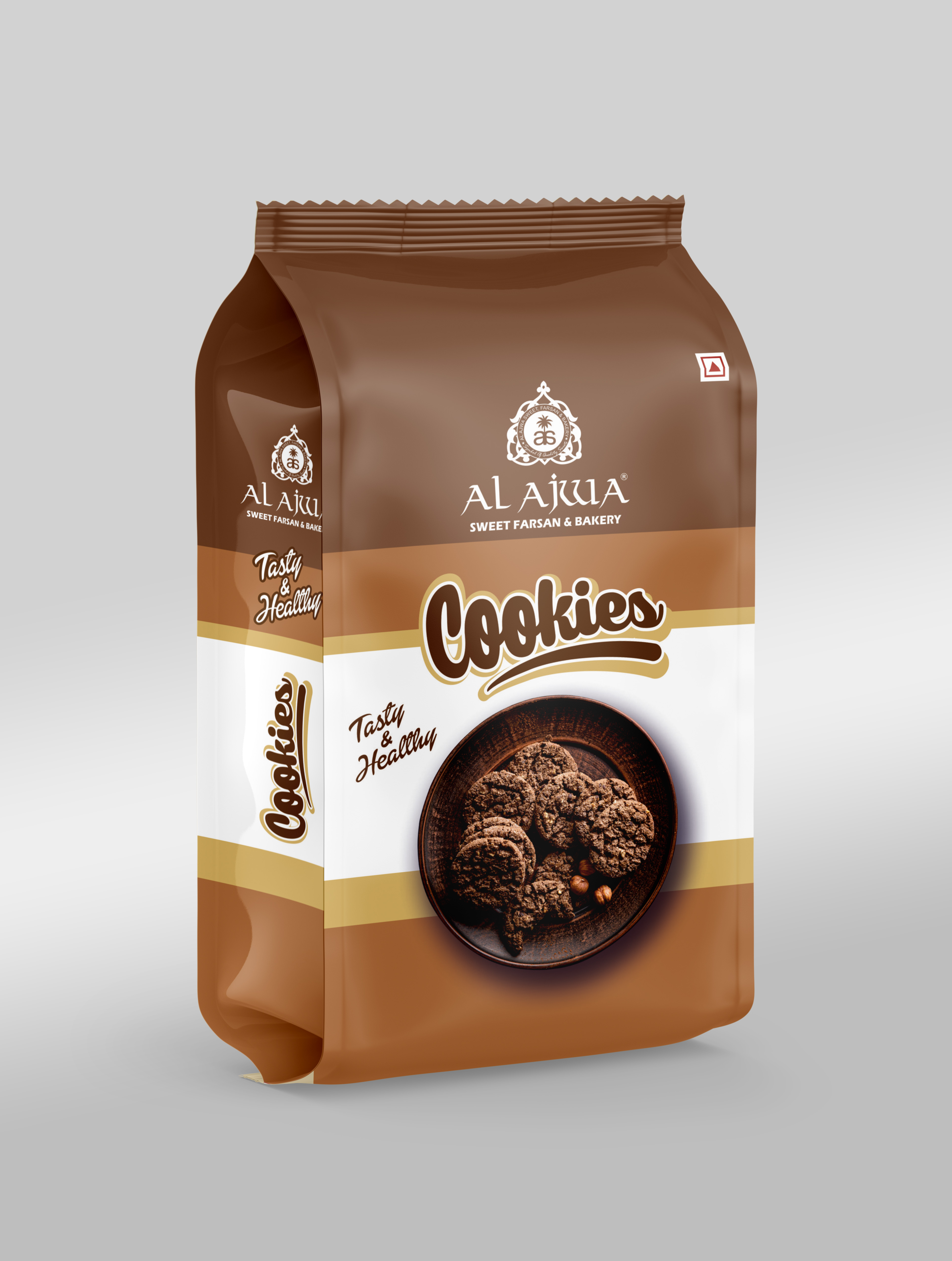 AL Ajwa Cookies Pouch Mockup